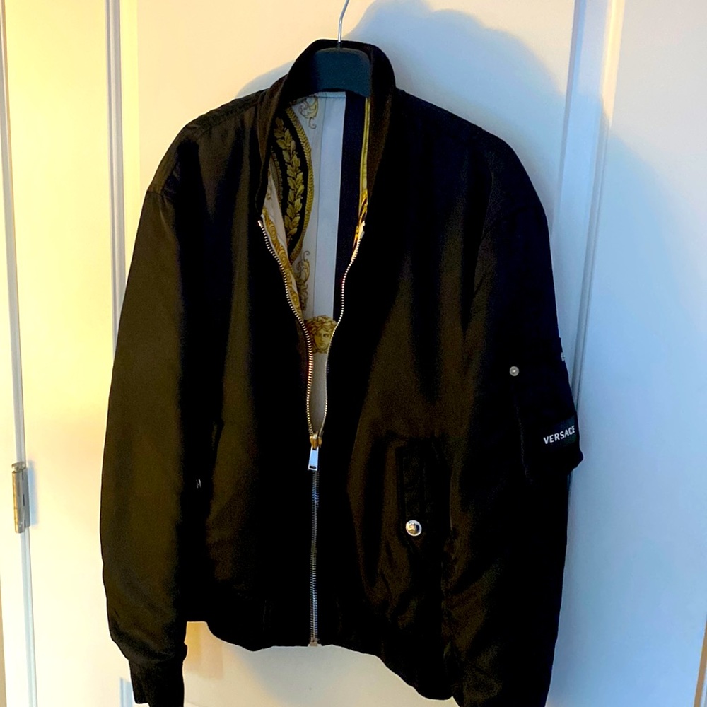 Reversible unisex Versace bomber jacket Size Large